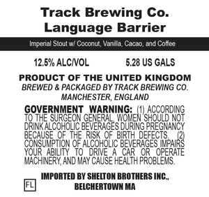 Track Brewing Co. Language Barrier March 2020