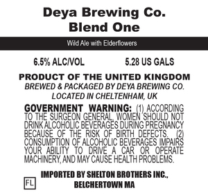 Deya Brewing Co. Blend One March 2020