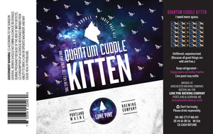 Lone Pine Brewing Company Quantum Cuddle Kitten