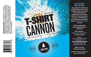 Lone Pine Brewing Company T-shirt Cannon