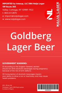 Goldberg Lager Beer Premium Lager Beer March 2020