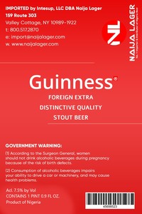 Foreign Extra Distinctive Quality Stout Beer March 2020