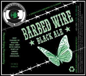 Green Earth Brewing Company Barbed Wire Black Ale