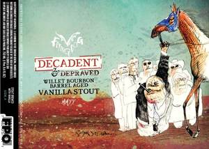 Flying Dog Brewery Decadent & Depraved Willet Bourbon Barrel Aged Vanilla Stout March 2020
