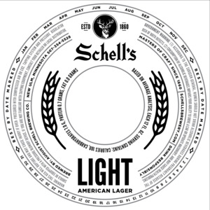 Schell's Light American Lager March 2020
