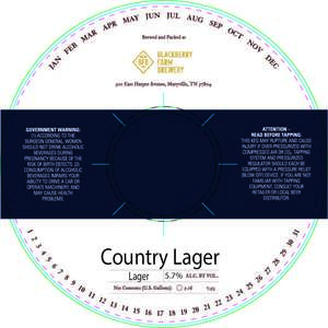 Blackberry Farm Brewery Country Lager