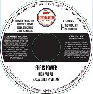 Third Wheel Brewing She Is Power March 2020