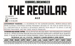 10 Barrel Brewing Co. The Regular March 2020