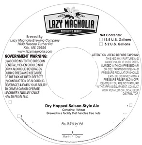 Lazy Magnolia Dry Hopped Saison Style Ale