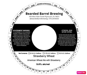 Bearded Barrel Brewing Strawberry Wheat March 2020