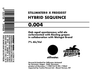 Stillwater Artisanal Hybrid Sequence 0.004
