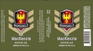 Ironshield Brewing Sgt. Mackenzie Scotch Ale March 2020