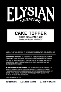 Elysian Brewing Company Cake Topper