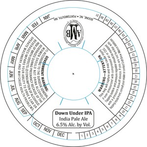 Appalachian Mountain Brewery Down Under IPA March 2020