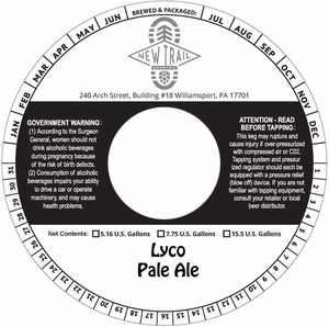 Lyco Pale Ale March 2020