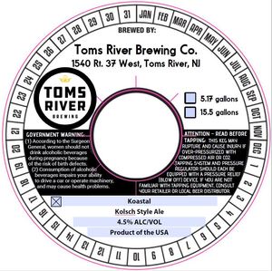 Toms River Brewing Co. Koastal March 2020