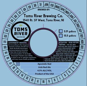 Toms River Brewing Co. Apostolic Red March 2020
