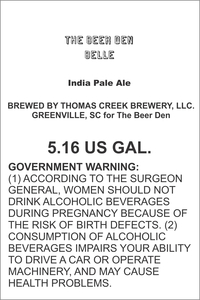 The Beer Den Belle India Pale Ale March 2020