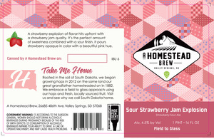 A Homestead Brew Sour Strawberry Jam Explosion April 2020