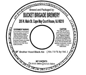 Bucket Brigade Brewery Brother Hood Black Ale April 2020