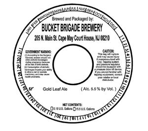 Bucket Brigade Brewery Gold Leaf Ale April 2020
