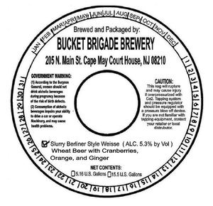 Bucket Brigade Brewery Slurry Berliner Style Weisse April 2020