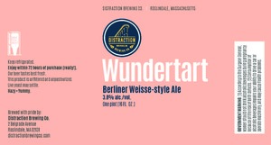 Distraction Brewing Co. Wundertart