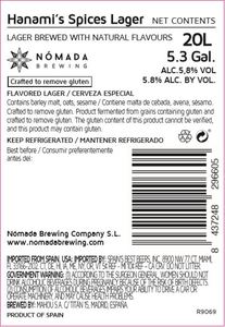 NÓmada Brewing Hanami´s Spices Lager April 2020