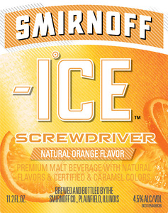Smirnoff Ice Screwdriver April 2020