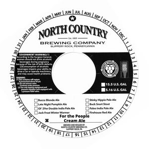 North Country Brewing Company For The People Cream Ale