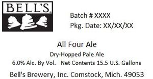 Bell's All Four Ale April 2020