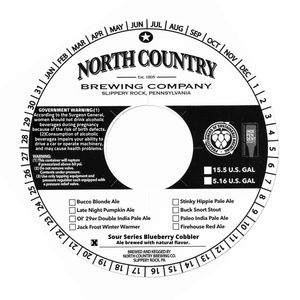 North Country Brewing Company Sour Series Blueberry Cobbler