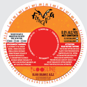 Flying Dog Brewery Bloodline Blood Orange Ale April 2020