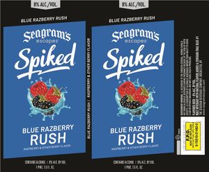 Seagram's Escapes Spiked Blue Razberry Rush