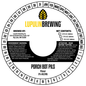 Porch Bot Pils April 2020