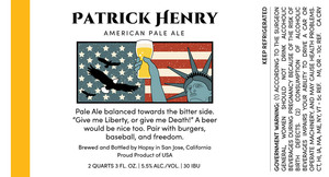 Hopsy Patrick Henry Pale Ale April 2020
