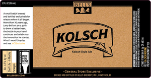 Bell's Kolsch April 2020