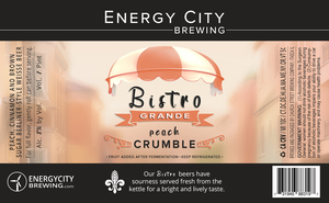 Energy City Bistro Grande Peach Crumble April 2020