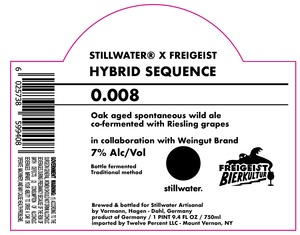 Stillwater Artisanal Hybrid Sequence 0.008