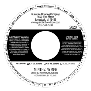 Guardian Brewing Company Minthe Nymph June 2020