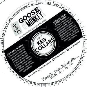 Goose And The Monkey Brew House Boone's Cave Brown Ale