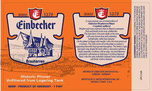 Einbecker Brauherren Historic Pilsner April 2020