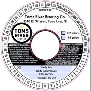 Toms River Brewing Co. LLC Windy Seas April 2020