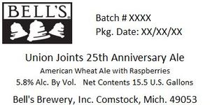 Bell's Union Joints 25th Anniversary Ale April 2020