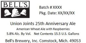 Bell's Union Joints 25th Anniversary Ale