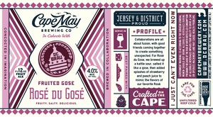 Cape May Brewing Co. Rose Du Gose May 2020