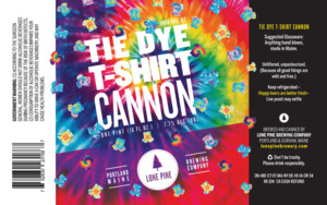 Lone Pine Brewing Company Tie Dye T-shirt Cannon