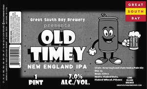 Great South Bay Brewery Old Timey New England IPA April 2020