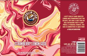 Fiddlin' Fish Brewing Company Strawberry Lemon Gose