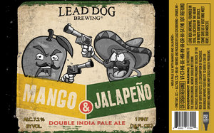 Lead Dog Brewing Mango & JalapeÑo Double India Pale Ale
